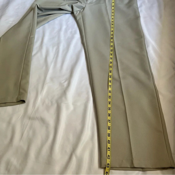 Haggar Mens Dress Pants 38/32 Biege Classic Fit Business Casual Golfcore Preppy - Picture 12 of 17